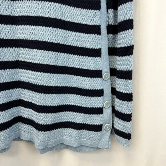 Talbots Womens Pullover Sweater Blue Striped Long Sleeve Round Neck Petites S - Picture 5 of 10